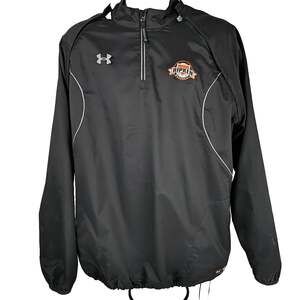 Under Armor Ripken Baseball Mens XL Warmup Jacket Windbreaker Zip Out Sleeves